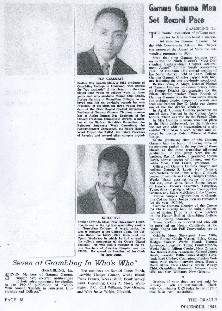 Gamma Gamma History – QUE HILL